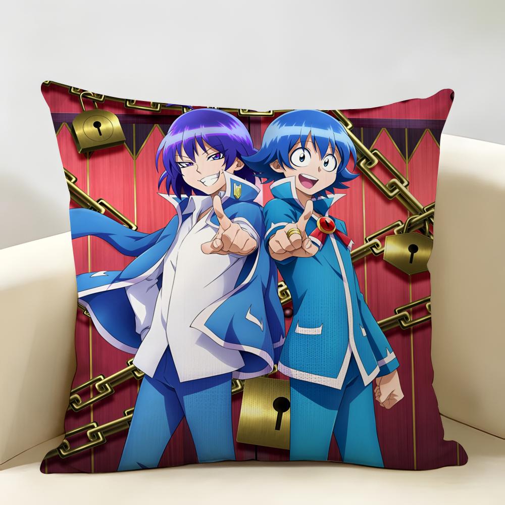 Welcome To DDemon School Cushion Cover Natural Linen Organic Fabric DoubleSided Printing Room Sofa Decor Pillow Case