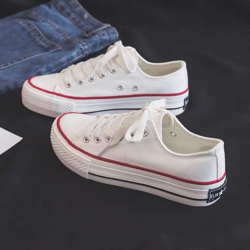 Spring new women's shoes vulcanized platform canvas shoes casual versatile tide increases Xiaobai
