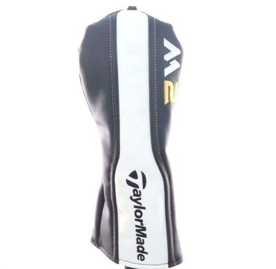 TaylorMade M2 Läder Fairway Wood Svart/Vit/Guld Headcover.