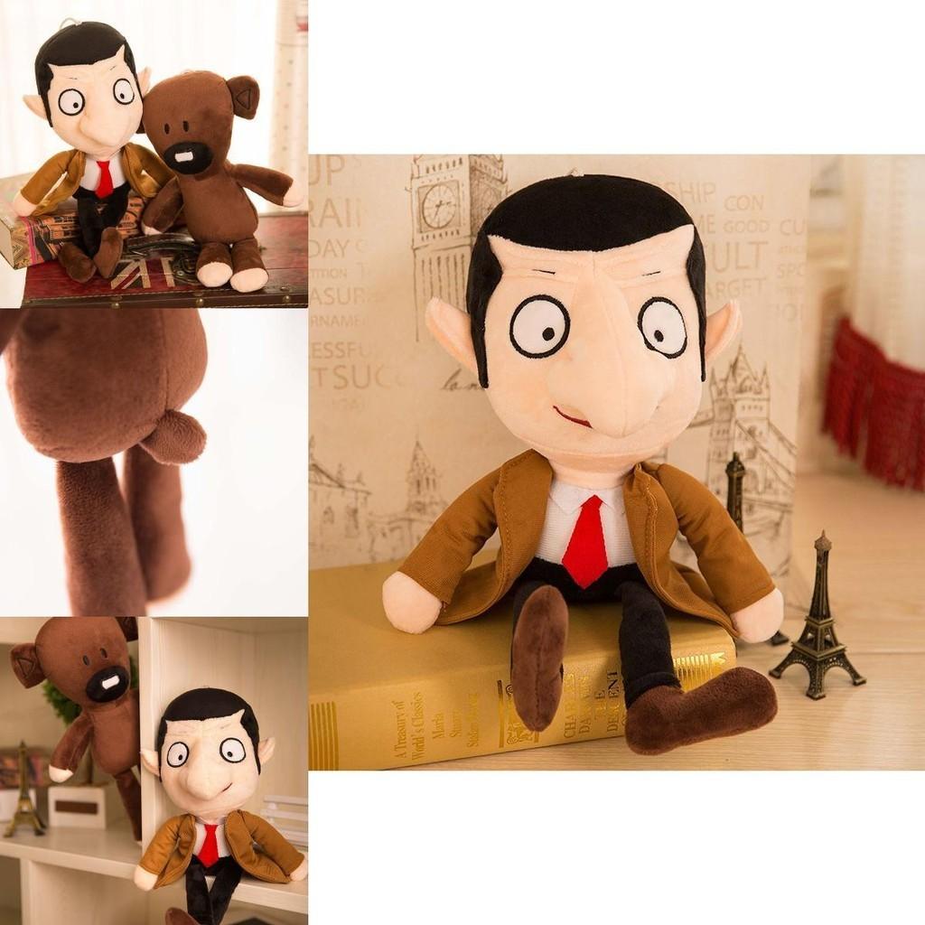 11.8/15.7/19.7/31.5in Mr. Bean Plush Toy Teddy Bear Doll Stuffed Xmas Gift