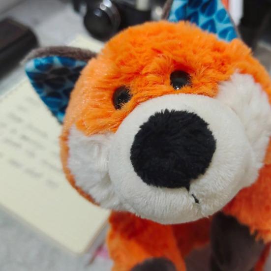 Federmäppchen in Form eines Cartoon-Fuchses, großes Fassungsvermögen, Schreibwarentasche für Studenten, Reißverschluss, Bleistifte, Marker, Make-up-Organizer