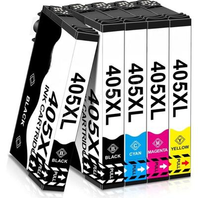 Pack of 5 Cartridges - EPSON - 405 XL - High Print Quality - Multi-color - Compatible