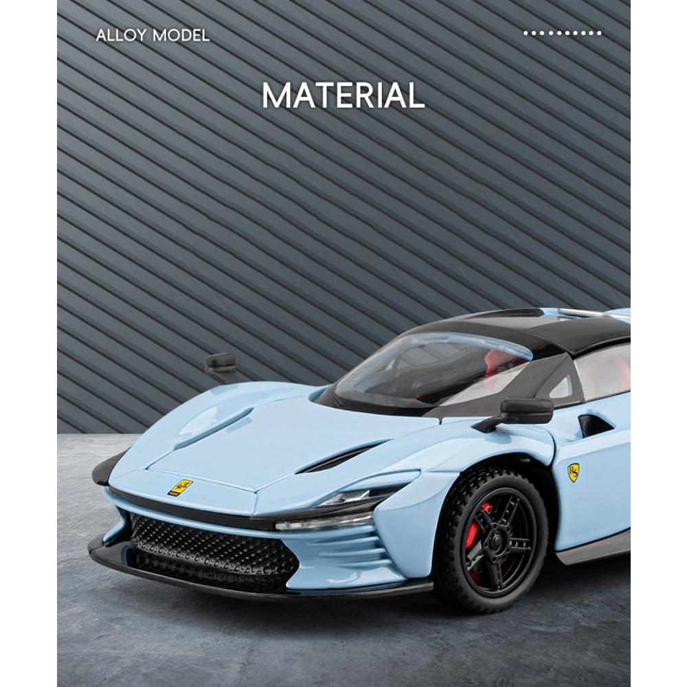 1/32 Ferrari Daytona SP3 Supercar Alloy Model Car Toy Diecasts Metal Casting Sound and Light Car Toys for Children Vehicle
