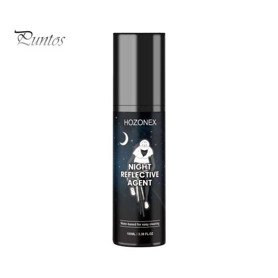 

100 мл ночной светоотражающий спрей-агент Высокая видимость на открытом воздухе Бег Велоспорт Велосипедная одежда Предупреждение Светящаяся в темноте Ночное освещение Флуоресцентная краска белый