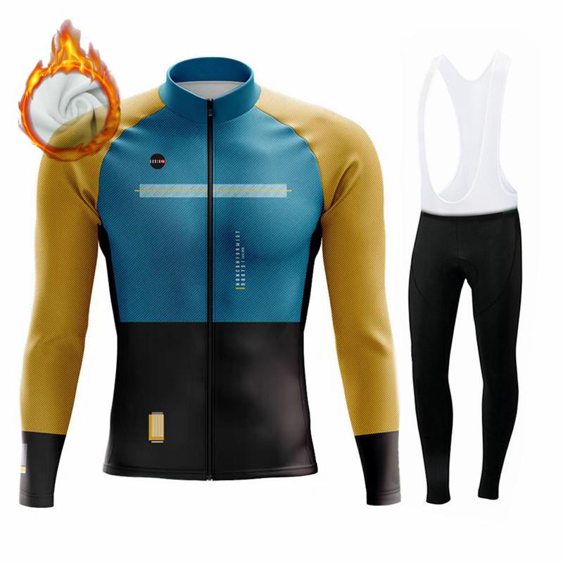 2026 Winter Fleece Riding Suit Set Gobikful Spain Winter Thermal Fleece Jacket  Jersey Long Sleeve Ropa Ciclismo Hombre Bicycle Wear Bike Clothing
