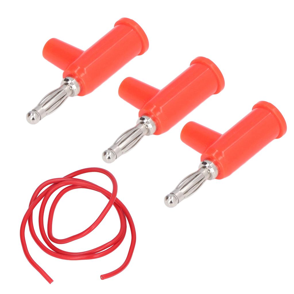 10 Set Banana Plug Test   Kit 4mm Banana Plug 1mm² Test  S Set for Electrical Testing Red