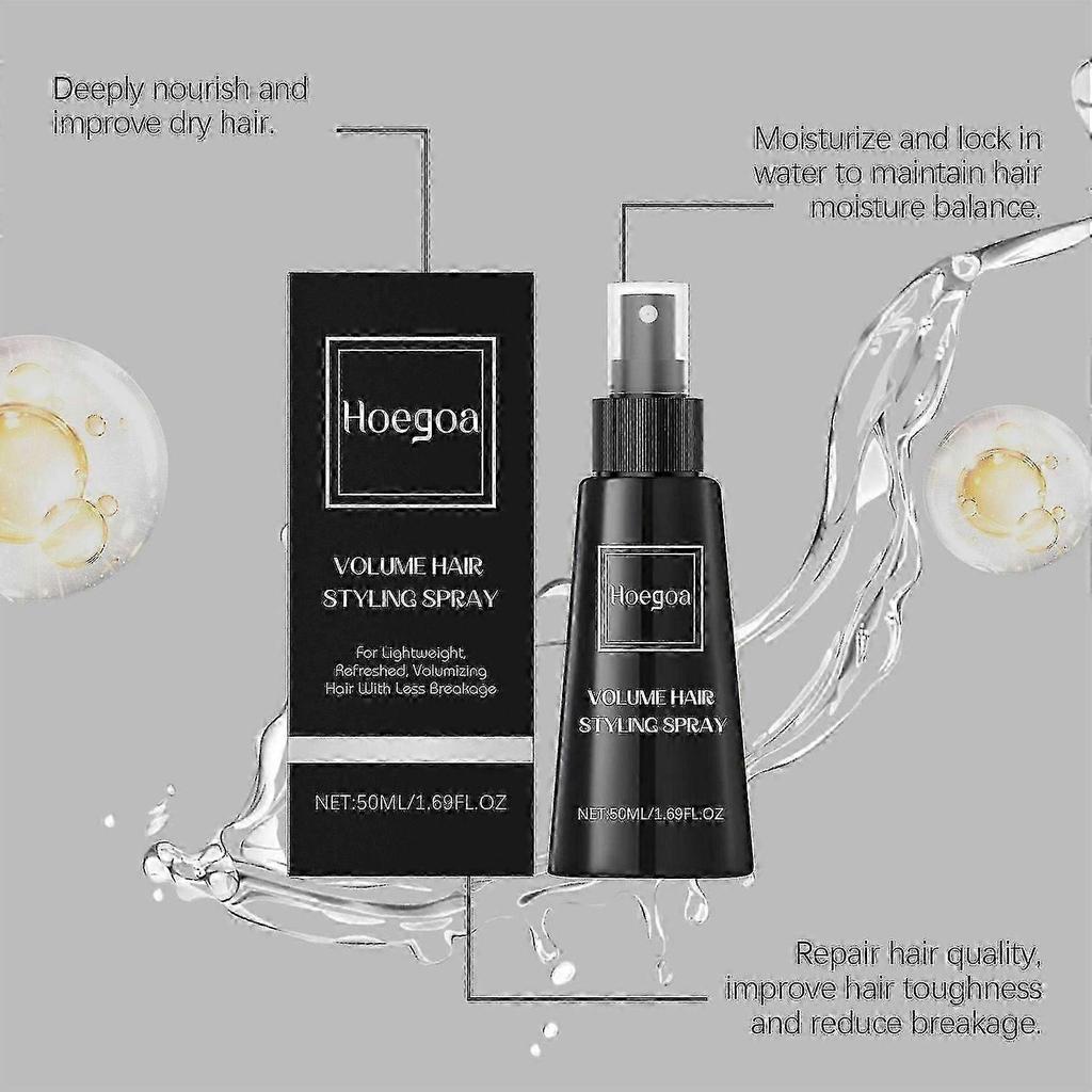 Volume Hair Styling Spray, Fluffy Spray for Hair, Fluffy Volumizing Hair Spray, Quick Volume Hair Long Lasting Refreshing Spray