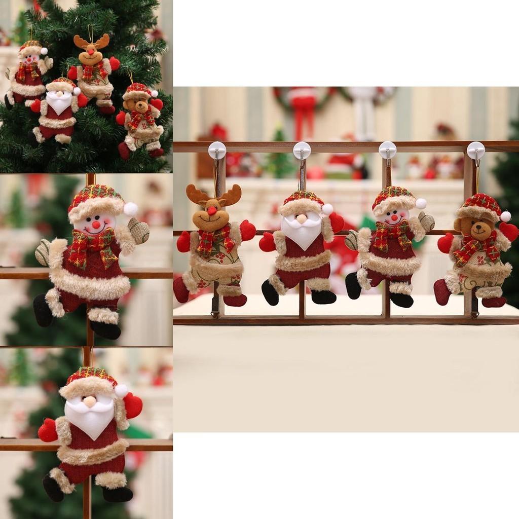 Păpuși de pluș încântătoare Moș Crăciun Om de Zăpadă Elan Urs Pentru Decorațiuni de Sărbători Magice