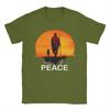 Unisexs TShirt Walk for Peace Monks with Aloka Dog Novelty Cotton Tees Minimalist Zen T Shirts Round Neck merchandise Plus Size