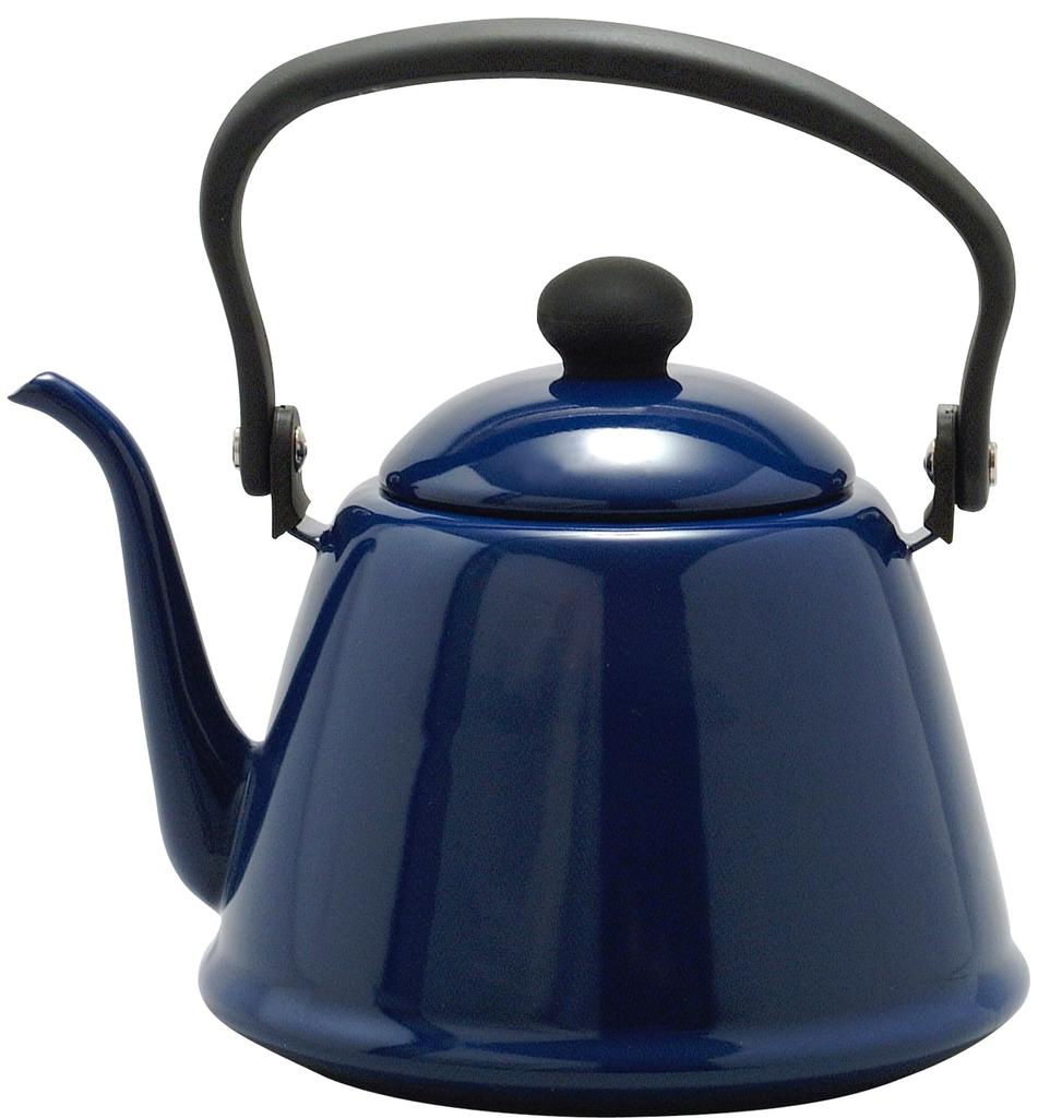 Noda Horo Drip Kettle II, Enamel, 2L, Induction Compatible, Navy, Made In Japan, DK-200NB