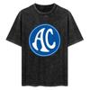 Ac Cars Original Schild T-Shirt Lässige Streetwear Kurzarm T-Shirt