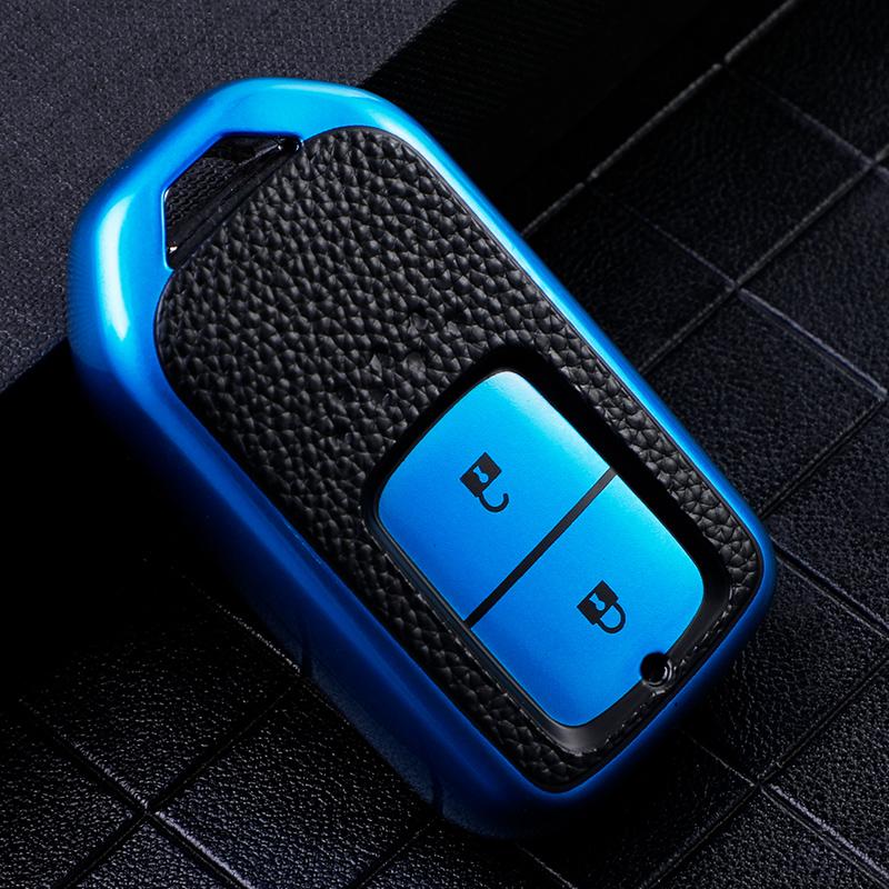Tpu Leather Shell Holder Protector For Honda Crv Cr-V Fit Civic Accord Hr-V Hrv City Odyssey Xr-V Car Remote Key Case Cover