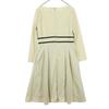 TOCCA ribbon Long sleeve Long dress 4 Ivory system Back zip Women Used
