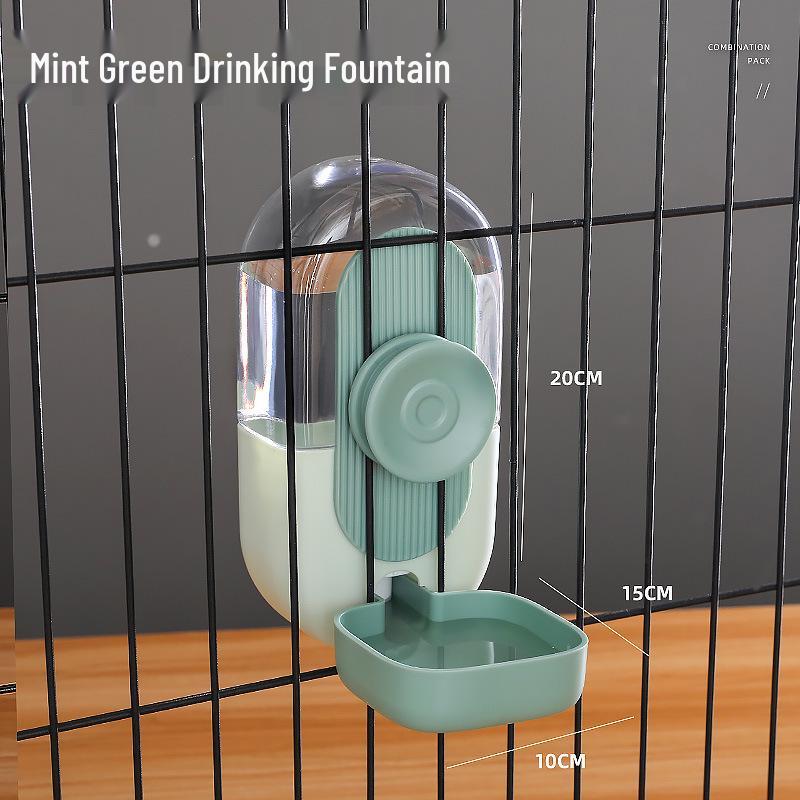 Hanging Pet Water Fountain and Feeder for Cats and Dogs