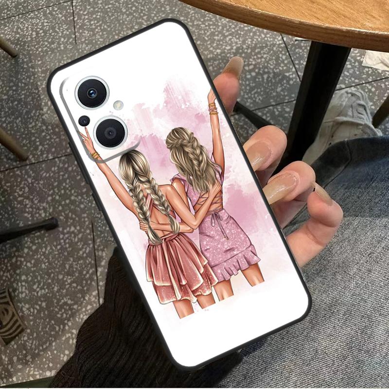 Best Friends BFF Matching For OPPO Reno 10 11 12 13 14 Pro 7 8 Lite 8T 11F 12F 13F 14F OPPO Find X8 X9 X5 X6 Pro Case