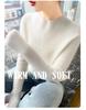Women's Autumn-Winter Slim Fit 100% Wool Half-High Neck Pullover Sweater