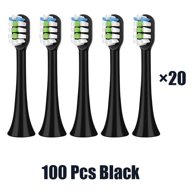 100 Pcs Replcement Brush Heads for Xiaomi SOOCARE X1 X3 X5 Mijia X3U X3 Electric Toothbrush Refill Head Sealed Package Wholesale