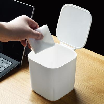 Plastic Small Trashcan Portable Garbage Can Storage Box Garbage Holder Laundry Room