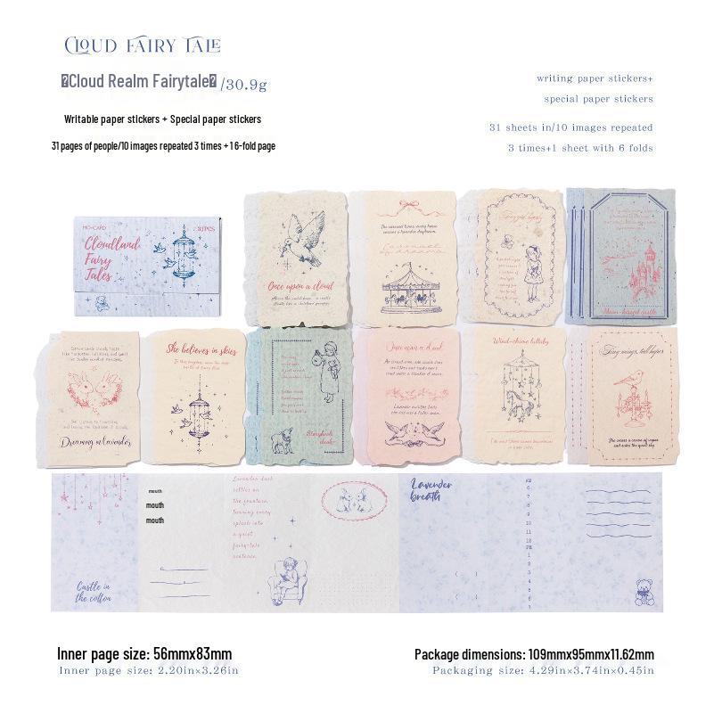 MoMo Relief Stickers: Dreamy Retro Patterns for Journals and Collages