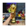 Taça Troféu Dourado 36cm Resina Campeonato Mundial com Polimento