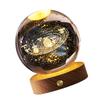 3D Crystal Ball Night Light Rechargeable Battery Soft Light Multifunction Crystal Ball Lamp with