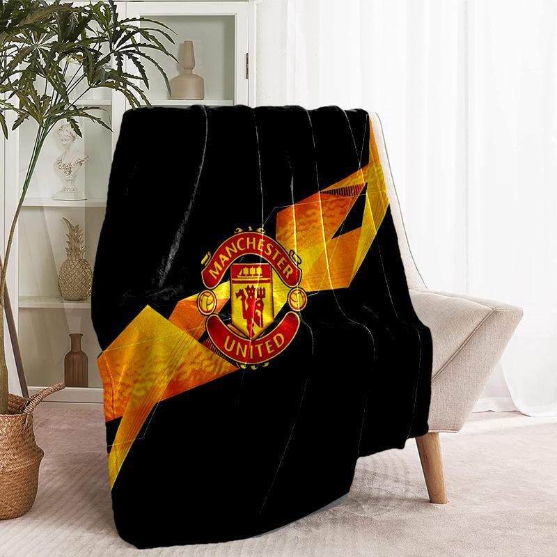 Manchester United F.C Print Blanket - Soft & Comfortable, for Bedroom, Travel, Sofa, Home Decoration - Birthday Christmas Gift for Friend