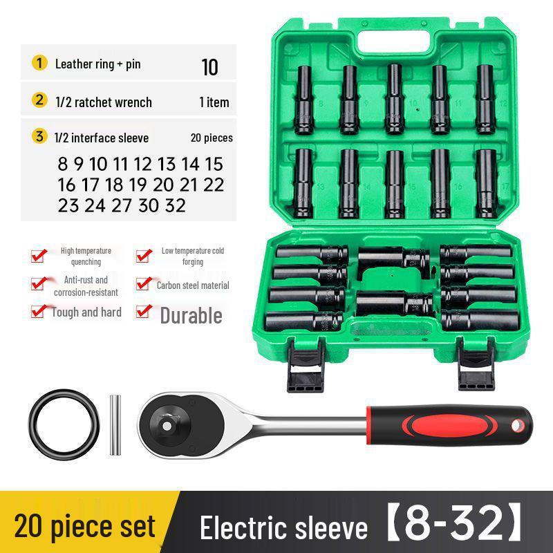 32mm Electric Extended Hexagon Wrench & Socket Set for Auto Repair