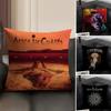 A-Alice In C-Chains Band Cushion Cover Natural Linen Organic Fabric Double-Sided Printing Sofa Home Decor Gift Pillow Case