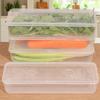 Refrigerator Storage Boxes Fresh Box  Scallions Food Container with Lid Cold Crisper Sealed Kitchen Fresh Fruit Fridge Organizer