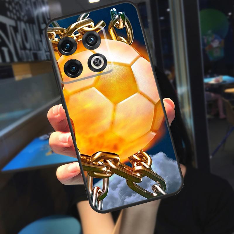 

Fire Football Soccer Ball Funda For OnePlus 12R 13 R 12 11 9 10 Pro 8T 9RT 10T OnePlus Nord 4 CE 2 3 Lite N20 N30 Case OnePlus Nord N20