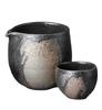 Sake Tokkuri and Ochoko Diameter X X Height Mino for Cold Sake Ale-net Set, (Sake Cup) Set, 9.6 8.9 8.9cm, 350ml, Kiln-Change Ceramic, Ware,