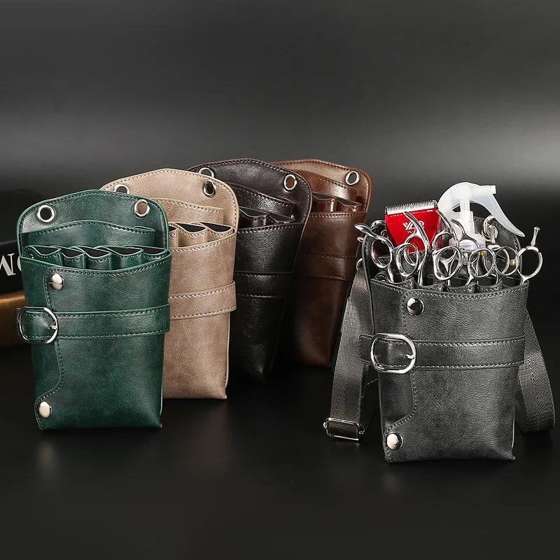 Professional Barber Hair Scissors Bag Hairdressing Tools Scissors Kit Bags Hairdressing Barber Scissor Holster Bag
