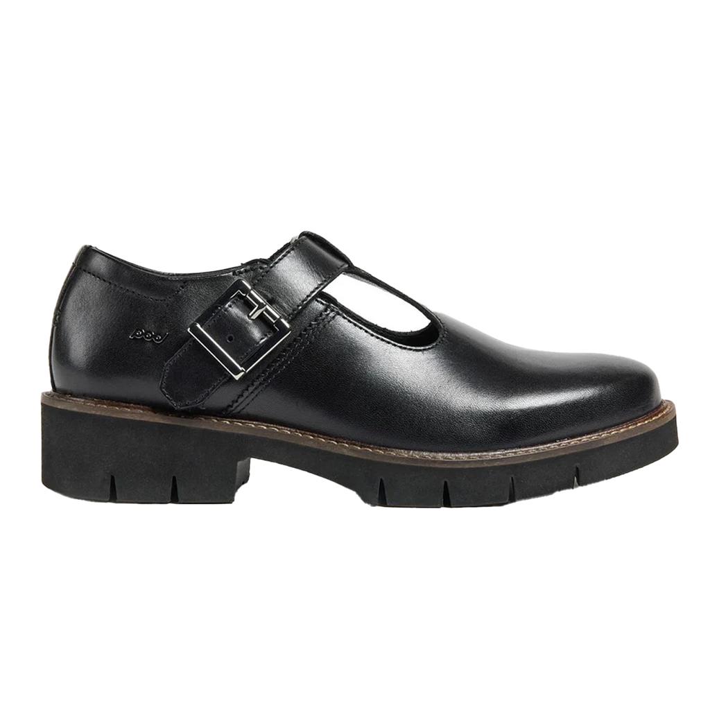 POD Girls Kayla Leather School Shoes