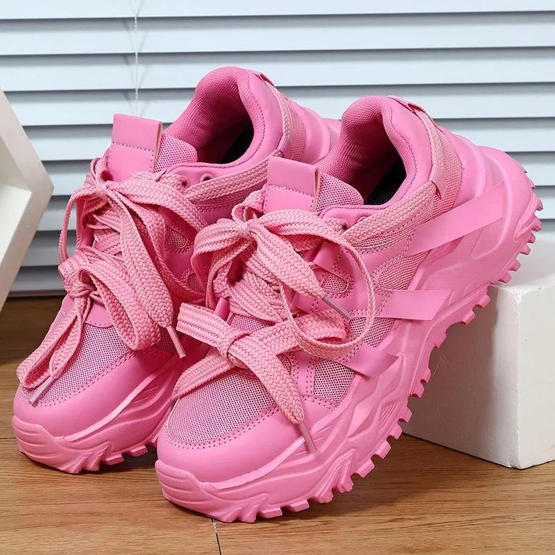 Size 35-44 Woman Sneaker Platform Zapatillas De Mujer Comfort Sports Casual Shoes Zapatillas Increase Height Walking Shoes Tenis
