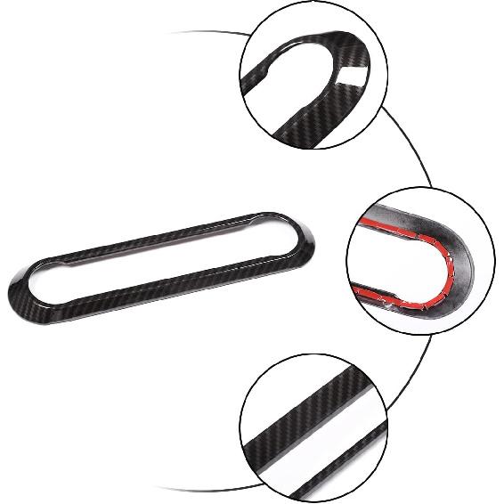 Carbon Fiber Style ABS for Alfa Romeo Giulia Stelvio 2016-2018 Car Center Air Conditioning Frame Cover Trim Auto Accessories