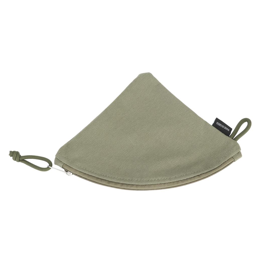 Coffee Filter Holder Canvas Waterproof Reusable Coffee Conical Filter Paper Storage Bag for Travel Picnic