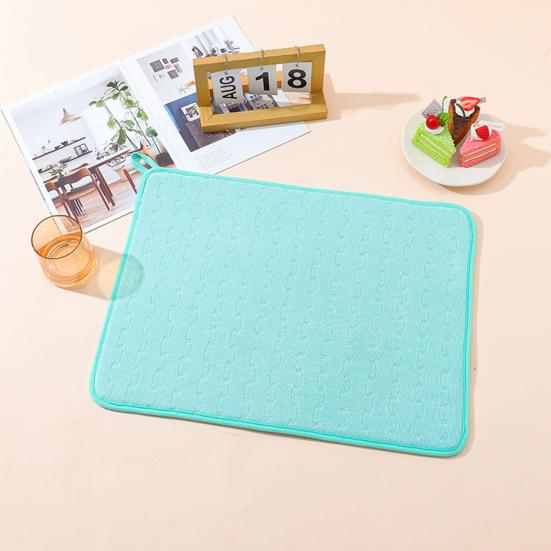 Microfiber Dish Drying Mat Absorbent Pad Large Size Kitchen Counter Mat Dish