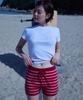CITTA Stripe Knit Micro Shorts_Ctb570(Red)