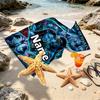 Custom Name Personalized Avatar Print Beach Towel, for Trip Camping Beach Party Home Decor, Birthday Gift for Family & Friends