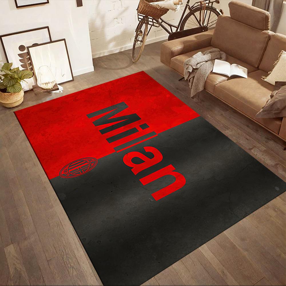 Ac Milan Area Rug Perfect For Balcony Hallway Bedrooms Entryway Antislip Carpet Decorate Offices Spiritual Gift