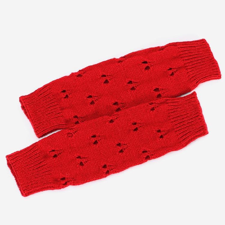 Winter Hand Gloves Soft Warm Gloves Arm Crochet Hollow Out Fingerless Gloves