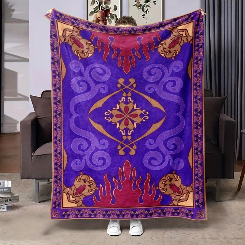 

Soft and Comfortable Purple Blanket Suitable Napping Sofa Office Bed Camping Comfortable All Year Round Blankets home decoration 30x40in