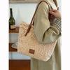 French lace portable shoulder bag pastoral tote bag women's 2025 new large-capacity niche handbag