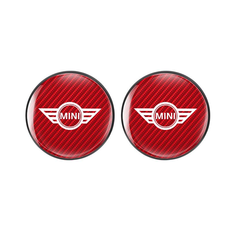 Carbon Fiber Non-slip Water Cup Mat Car Silent Coaster For BMW Mini Cooper Countryman Clubman R55 R56 R60 F54 F55 F56 Sticker RE4
