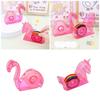 Flamingo Klebebandabroller Praktischer Klebebandabschneider Bastel-Scrapbooking-Werkzeug Schreibtisch-Klebebandhalter Einfach zu bedienendes Schreibtischzubehör