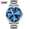 OPK Brand Steel Belt Single Calendar Luminous Waterproof Men's Quartz Watch 8118