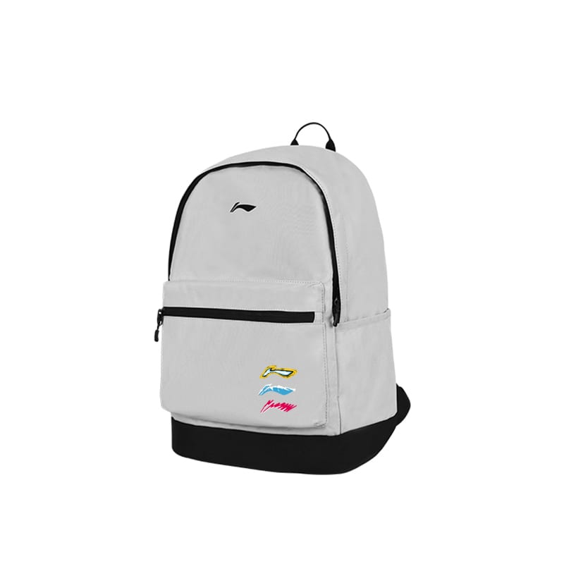 Li Ning YOUNG Polyester Kids Bag Unisex Antarctic Gray YBSU167-23