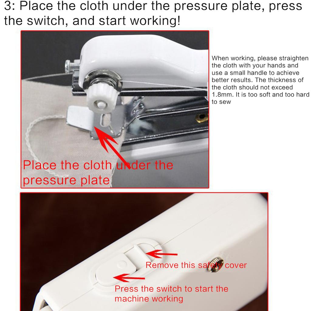 Handheld Sewing Machine Portable and User Friendly Perfect for Beginners To Seamlessly Mend Fabrics for Home or Travel