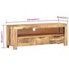 Vidaxl Szafka Pod Telewizor, 110X30X40 Cm, Surowe Drewno Mango