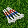 10/20/50 ks Golfová odpaliště Nerozbitná plastová golfová odpaliště Snižuje tření Side Spin Golfové příslušenství USA Flag Pattern Dlouhá golfová odpaliště Bulk